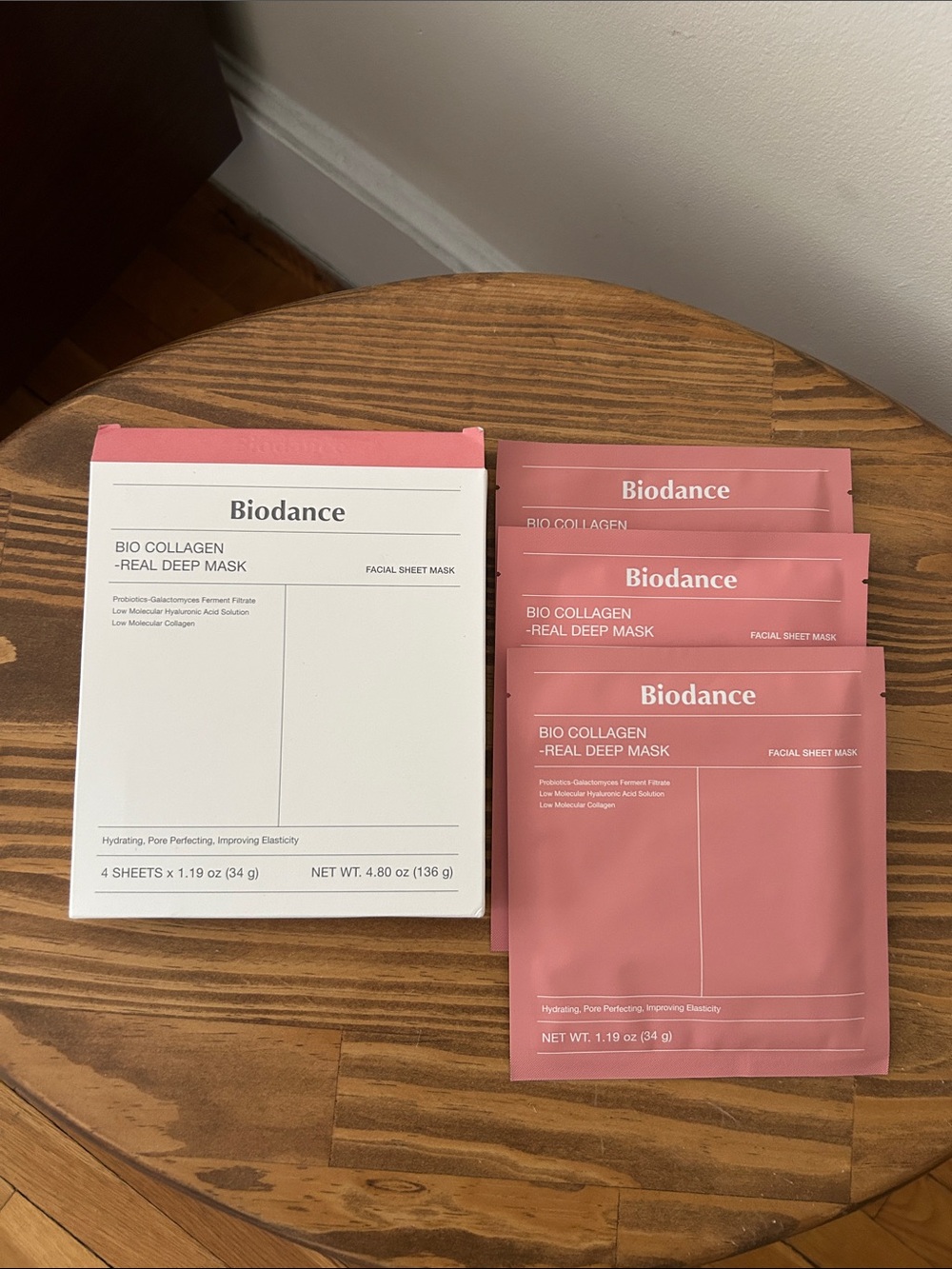 Biodance Bio Collagen Real Deep Mask - Pink Hydrating Sheet Masks (3 Sheets)